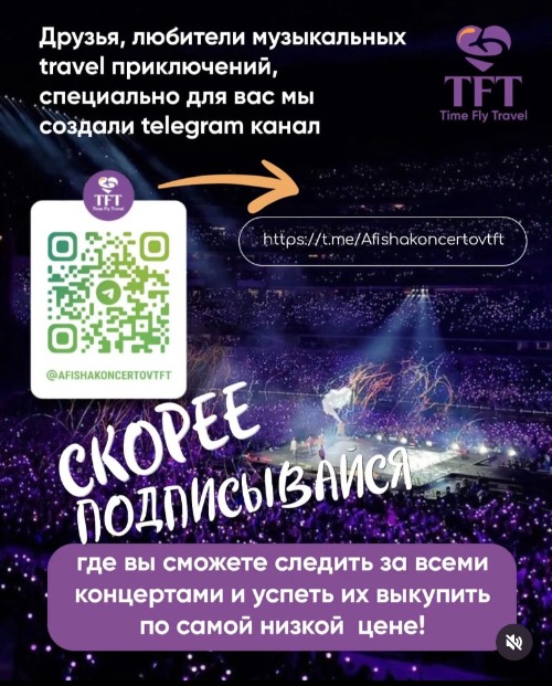 Афиша концертов TFT в Telegram